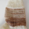Handgestrickte Wollsocken Gr. 41 – Beige-Braun – Bild 5