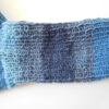 Handgestrickte Wollsocken Gr. 38 - blau mit Streifenmuster im Bein – Bild 6