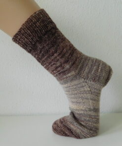 Alternative view of Handgestrickte Wollsocken Gr. 40 – Braun-im-Farbverlauf