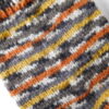 Handgestrickte Wollsocken Gr. 36 - Grau Herbstfarben - Gewürzfarben gestreift – Bild 4