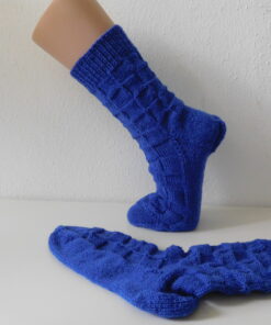 Alternative view of Handgestrickte Wollsocken Gr. 43 – Royal-Blau-uni