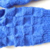 Handgestrickte Wollsocken Gr. 43 – Royal-Blau-uni – Bild 4