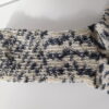 Handgestrickte Wollsocken Gr. 43-Zebradesign-schwarz-weiß – Bild 5